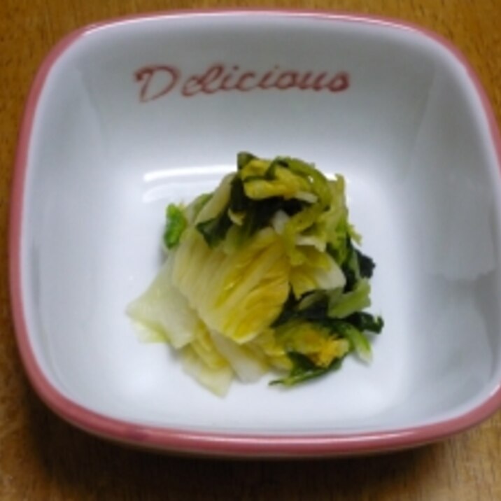 塩分控えめ浅漬け風ゆずの白菜漬け